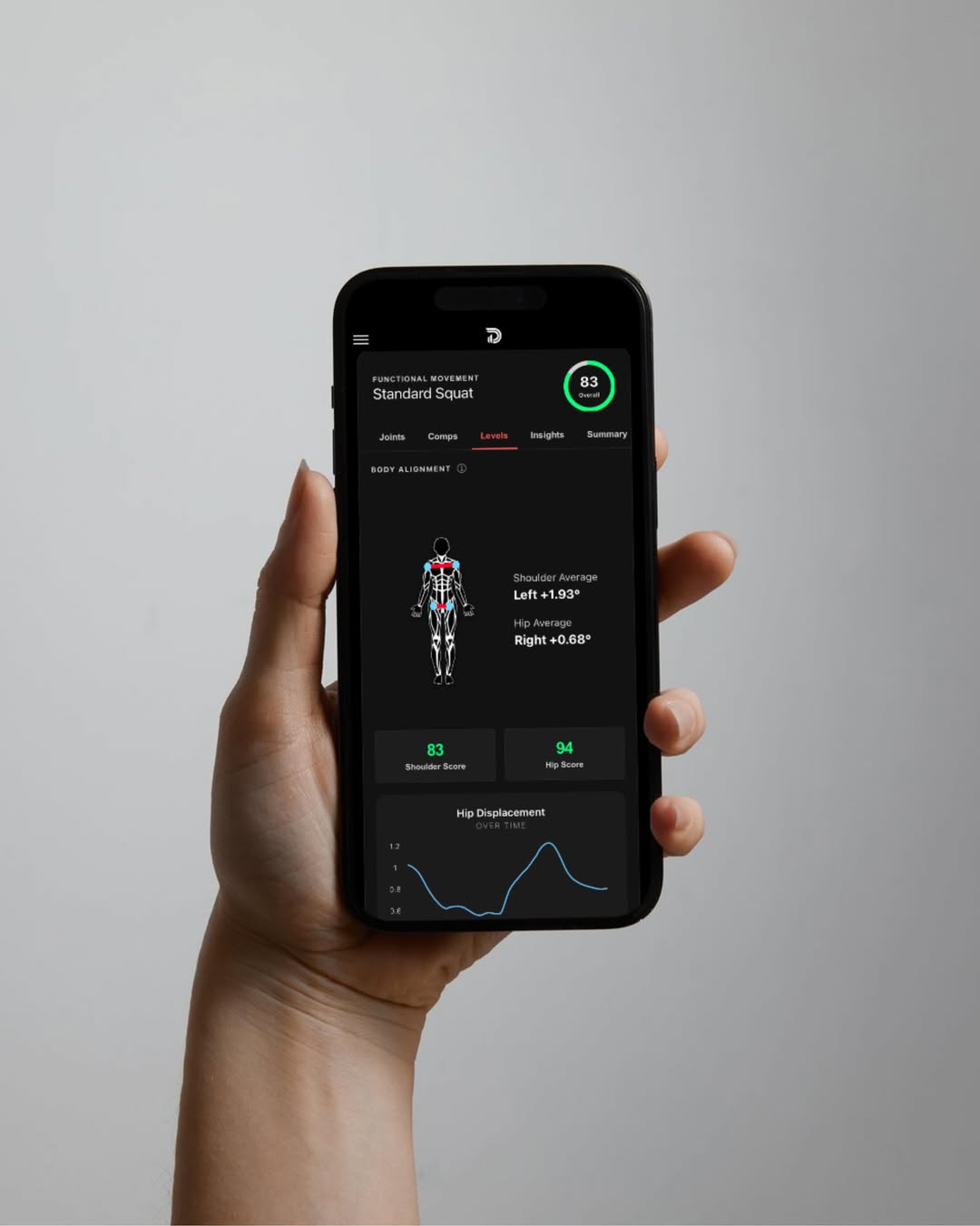app — Body Alignment view